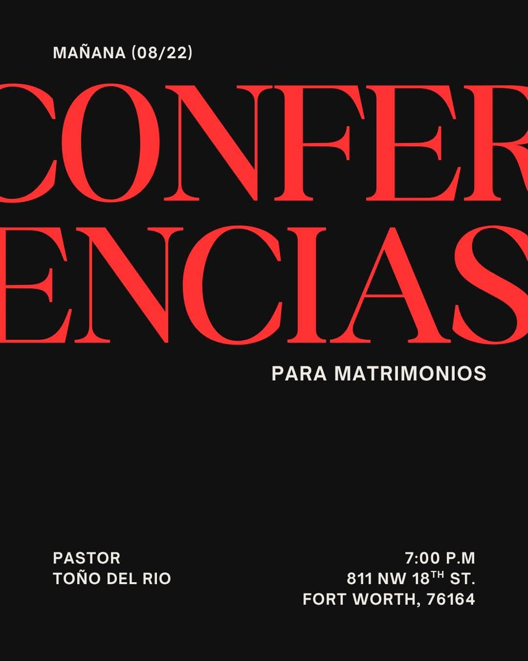Conferencia para matrimonios