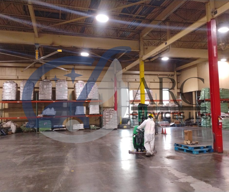 ARC Services commercial cleaning project